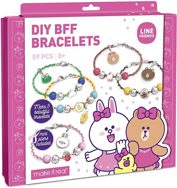 FRIENDS Make It Real DIY Charm Bracelet Jewelry Making Craft Kit Supplies for Girls