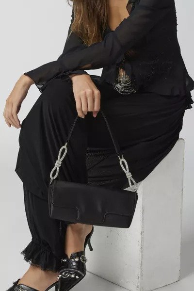 Calissa Crystal Bow Shoulder Bag