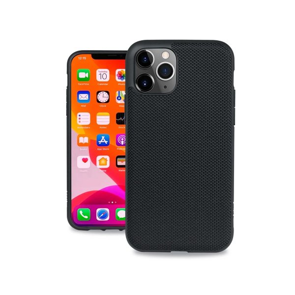 Case for iPhone 11 Pro Max Heavy Duty Case Ballistic Nylon Premium Protective Military Grade Drop Tested Shockproof (with car vent mount)