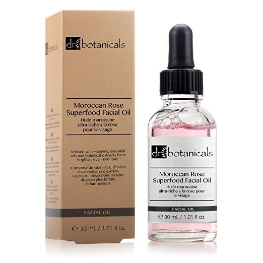 Dr Botanicals Vegan Moroccan Rose Superfood Facial Oil with Vitamins, and Essential OIls - Natural Best Anti-ageing repairing Treatment for All skins - Instant Results -...