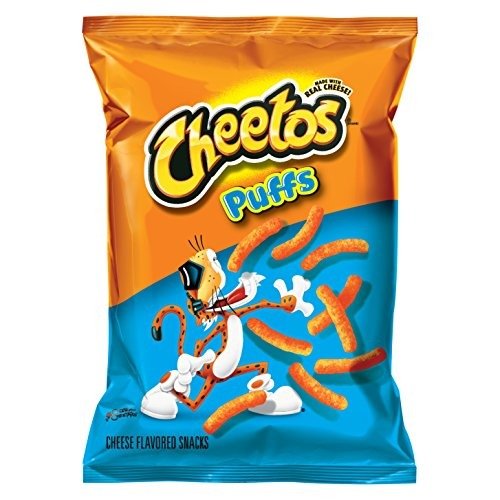 Puffs Cheese Flavored Snacks, 1.375 Ounce (Pack of 64)