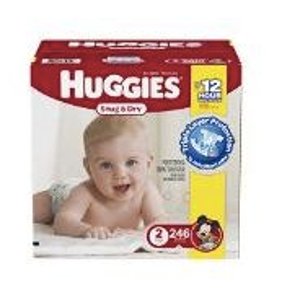 Amazon 现有 Huggies Snug and dry 系列婴儿纸尿布(1号或2号)
