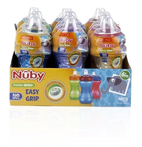 No-Spill Easy Grip Cup, 10 Ounce, Colors May Vary