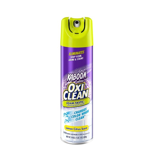 Kaboom Foam-Tastic Bathroom Cleaner with OxiClean, Citrus 19oz