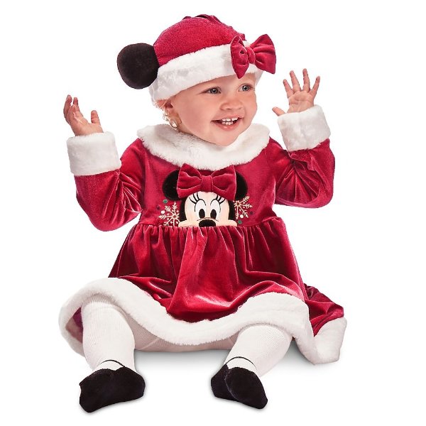 Minnie Mouse Holiday Dress and Hat Set for Baby | shopDisney