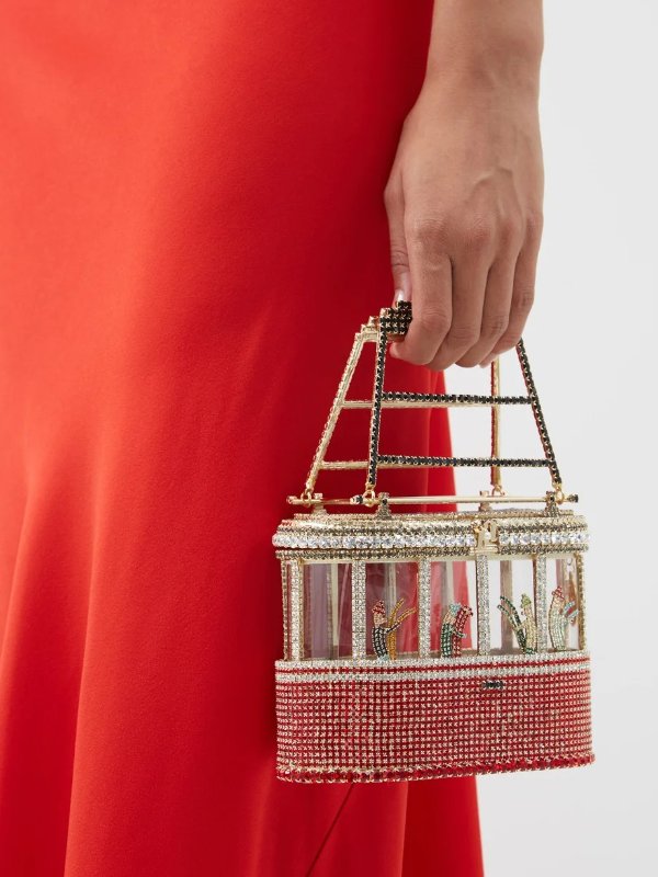 Monte Bianco crystal-embellished handbag | Rosantica