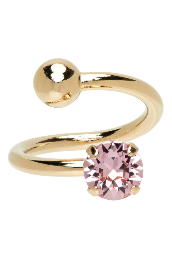 SSENSE Exclusive Gold & Pink Val Ring