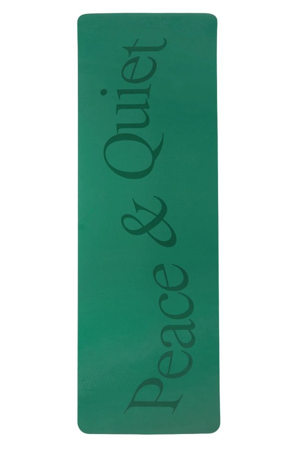 Green Logo Yoga Mat