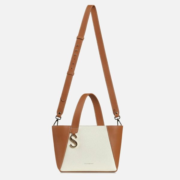 Women's Cabas Mini Bag - Bi - Tan/Vanilla
