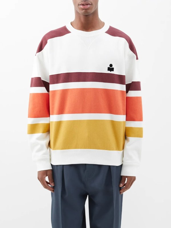 Meyoan cotton-blend jersey striped sweatshirt | Isabel Marant