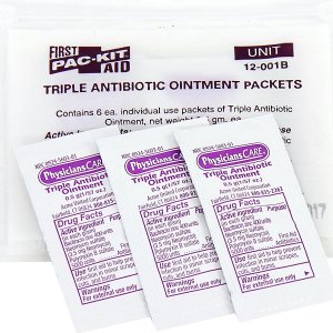 Pac-Kit by First Aid Only 12-001 Triple Antibiotic Ointment Packet (Box of 12)