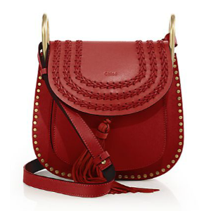Chloé Hudson Small Studded & Braided Leather Shoulder Bag