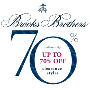 Select Men's Clothing Clearance @BrooksBrothers