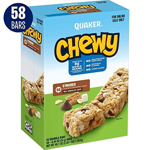 Chewy Granola Bars, S'mores, 58 Bars