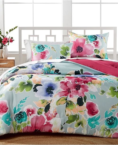 Amanda 3-Pc. Reversible Comforter Sets & Reviews - Bed in a Bag - Bed & Bath - Macy's