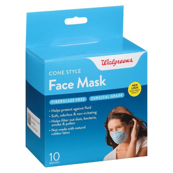 Walgreens Face Mask, Cone Style