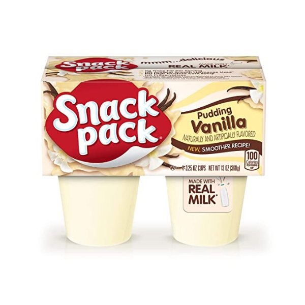 Snack Pack Pie Pudding Cups, Vanilla, 3.25 oz (4 ct)