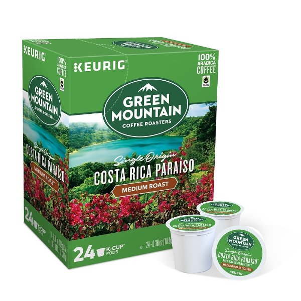 Shop Staples for Green Mountain Coffee Costa Rica Paraiso, K-Cup Pod, 24 Count (611247380871)