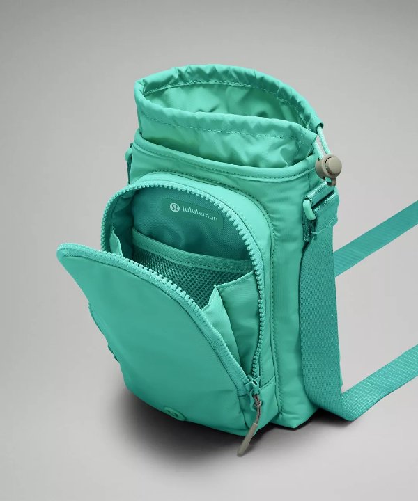 Water Bottle Crossbody with Front Pocket