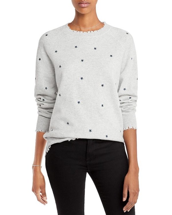 Embroidered Star Cashmere Sweater - 100% Exclusive