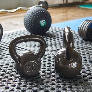 Everyday Essentials All-Purpose Solid Cast Iron Kettlebell