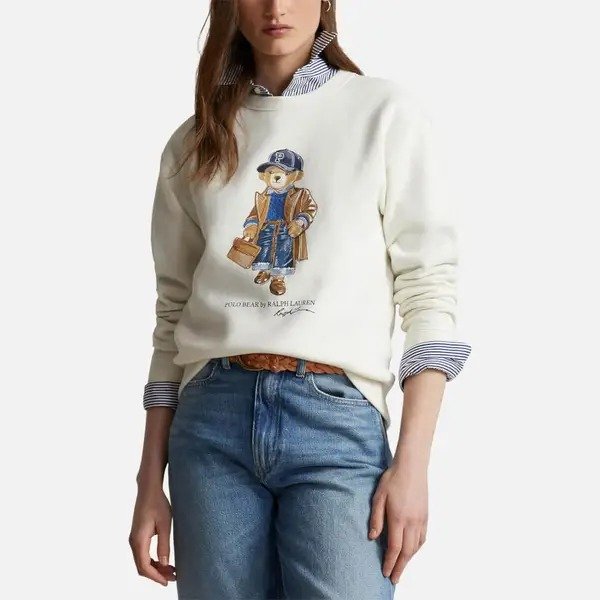 The Hut Polo Ralph Lauren Prep Bear Cotton-Blend Jersey Sweatshirt 1969.40