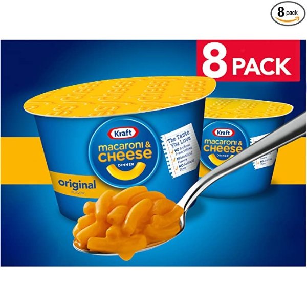 Original Macaroni & Cheese Easy Microwavable Dinner (8 ct Box, 2.05 oz Cups)