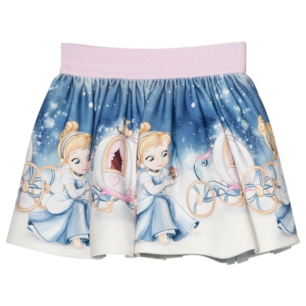 Blue Cinderella Print Skirt | AlexandAlexa