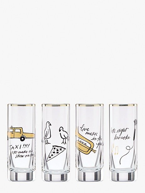good times in a new york minute shot glass set