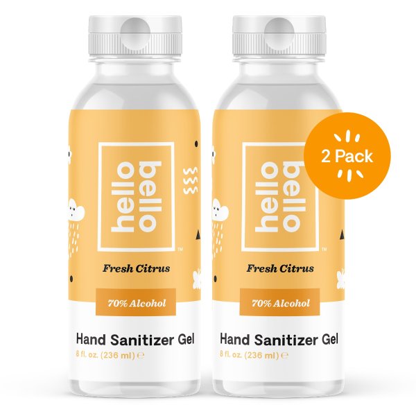 Hand Sanitizer Gel, Citrus, 8oz - 2ct