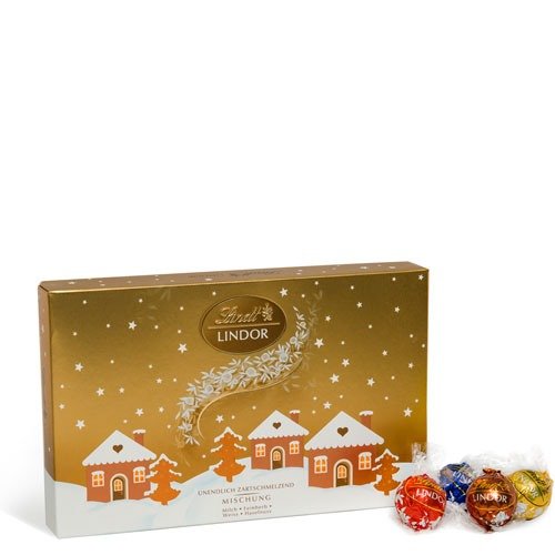 Holiday Gold Collection LINDOR Gold Present Box (16-pc, 7.1 oz)