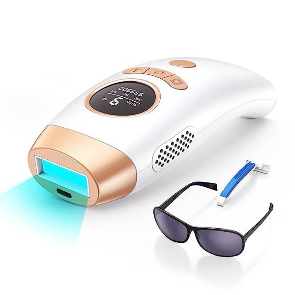 Aopvui  IPL Hair Removal, Laser Permanent Hair Removal for Women and Men, 999900 Flashes UPGRADED At-Home Hair Removal Device for Facial Legs Arms Whole Body Treatment