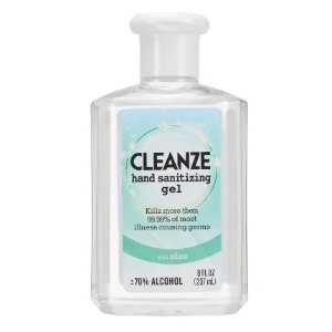 Cleanze Travel Hand Sanitizer Gel with 70% Alcohol and Aloe, 8 fl. oz.