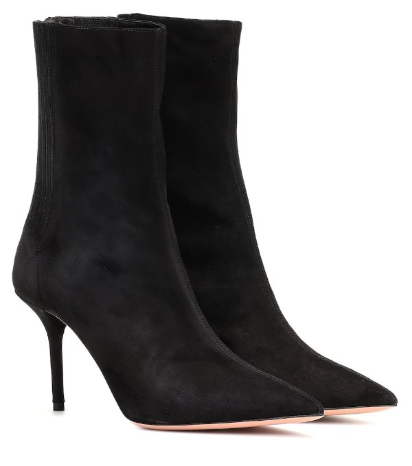 Saint Honore 85 suede ankle boots