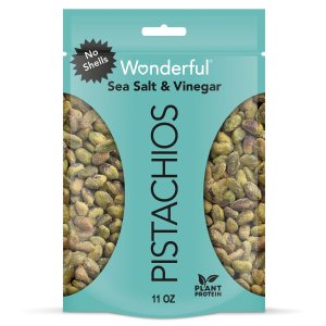 Wonderful Pistachios No Shells, Sea Salt & Vinegar, 11 Oz Bag