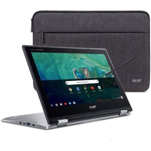Acer Chromebook Spin 11 HD Convertible Laptop (N3350 4GB 32GB) + Wacom Pen + Sleeve