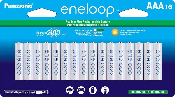 eneloop AAA 2100 Rechargeable Batteries, 16