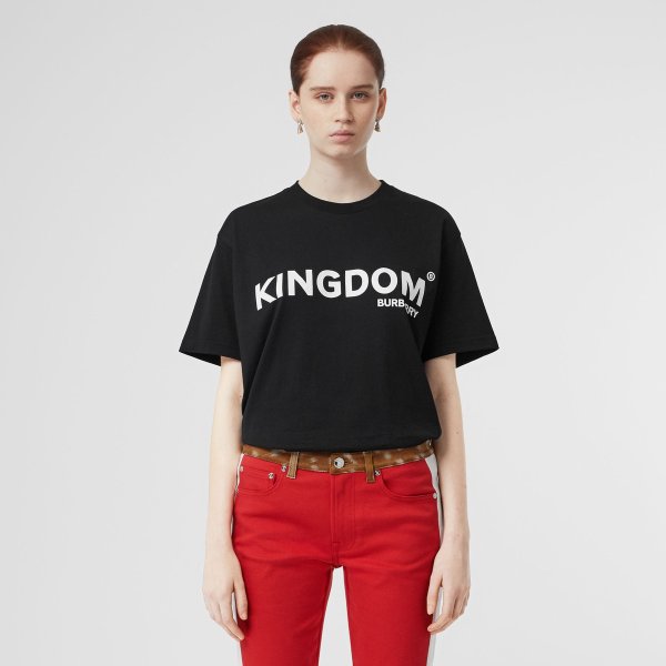 Kingdom Print Cotton Oversized T-shirt