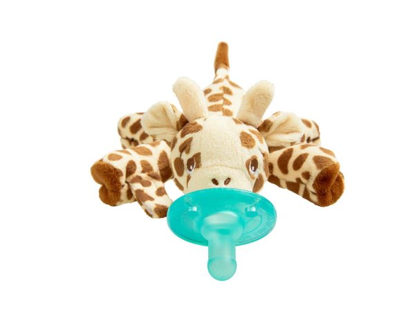 Avent Soothie Snuggle Pacifier Holder with Detachable Pacifier, Giraffe, 0m+