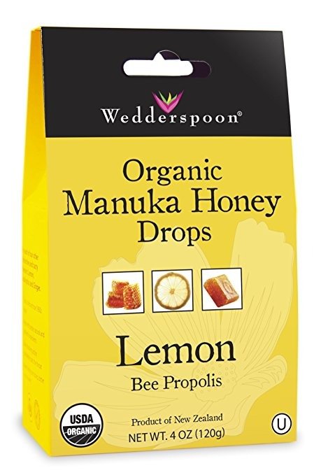 Organic Manuka Honey Drops, Lemon, 4.0 Ounce