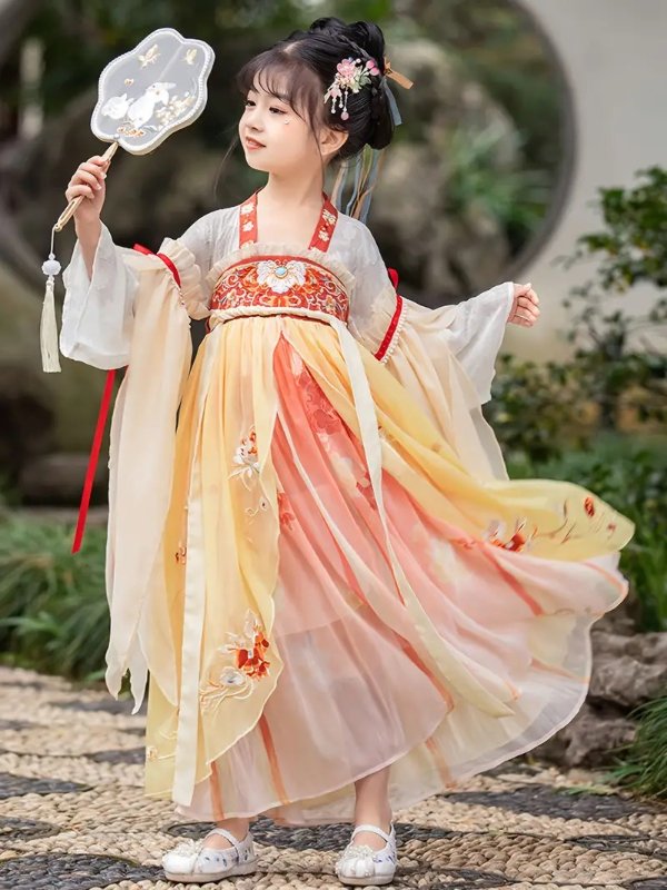 High End Hanfu Girls New Ancient Style Dress Little Girls Tang Suit Children's Super Fairy Costume Skirt Summer | Today's Best Daily Deals | Temu