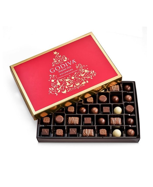 Holiday Goldmark Assorted Chocolate Gift Box, 36 Piece (A $36 Value)
