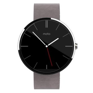 Motorola Moto 360 - Stone Grey Leather Smart Watch Factory Reconditioned