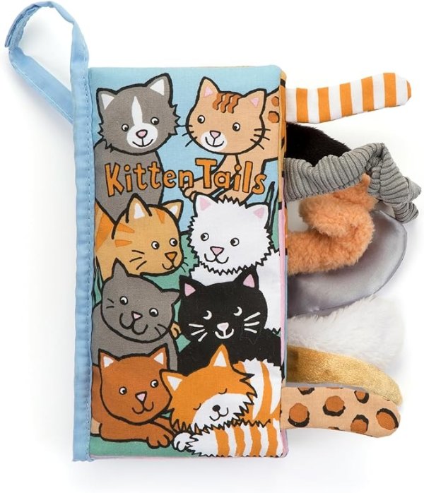 Kitten Tails Soft Cloth Fabric Activity Book for Baby