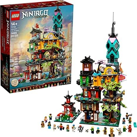 NINJAGO NINJAGO City Gardens 71741 Building Kit; Ninja House Playset Featuring 19 Minifigures, New 2021 (5,685 Pieces), Multicolor
