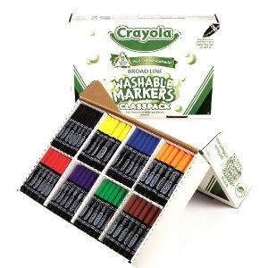 Crayola 可水洗马克笔（200支 8色）