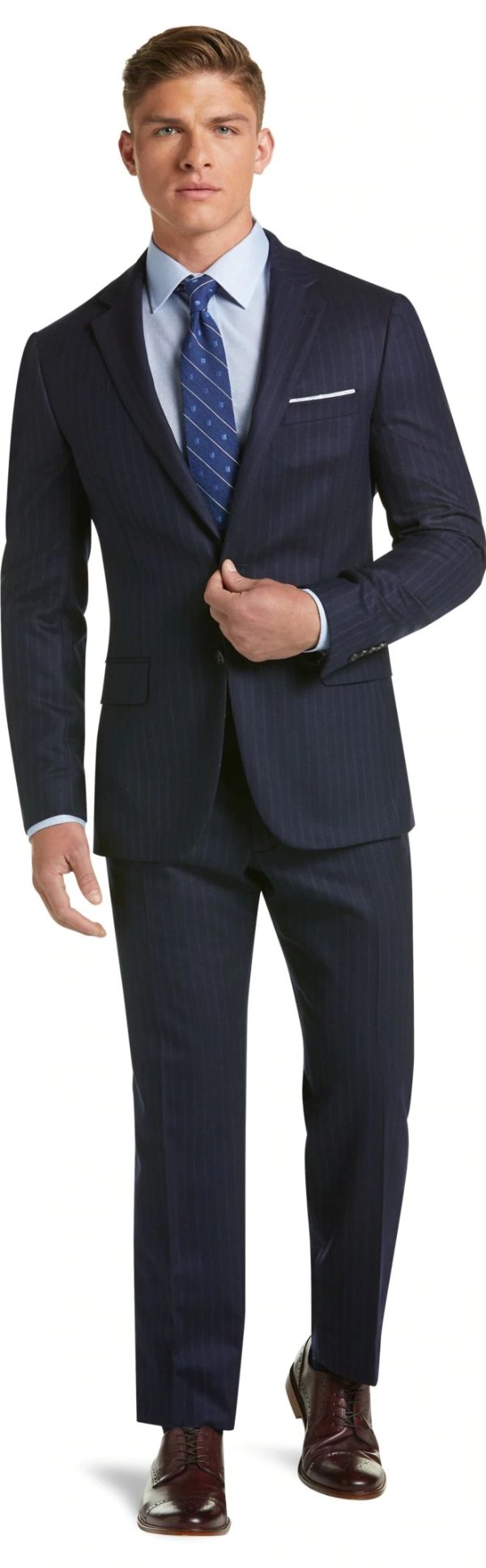 1905 Collection Slim Fit Stripe Suit with brrr° comfort 