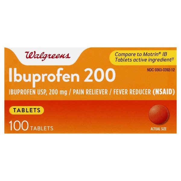 Ibuprofen Pain Reliever/Fever Reducer 200 mg Tablets