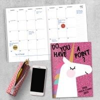 2019 Unicorns: Your Point July 2018 - June 2019 Academic Year 10.25"x7.5" Monthly Planner - Walmart.com