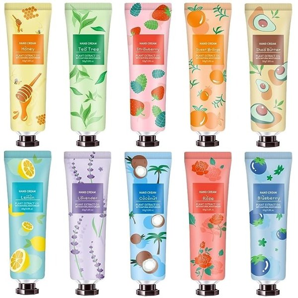 10 Pack Hand Cream for Dry Cracked Hands